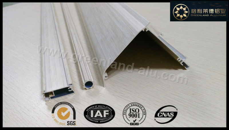 Fexible Aluminum Curtain Track for Window Area with Powder Coating