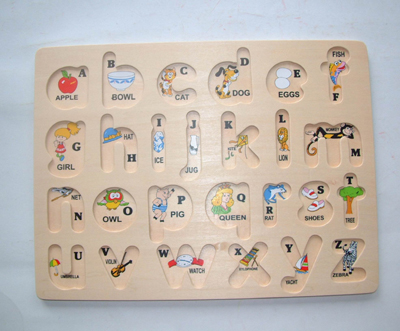 Wooden Lowercase Alphabet Puzzle (80119)