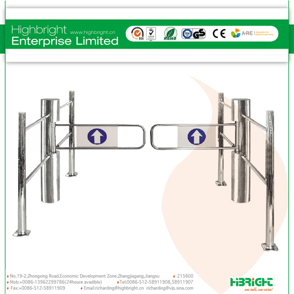 Automatic Manual Swing Turnstile Gate for Supermarket