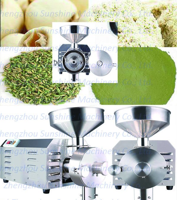 Mung Red Bean Commercial Electric Herb Chili Wheat Grinding Machine