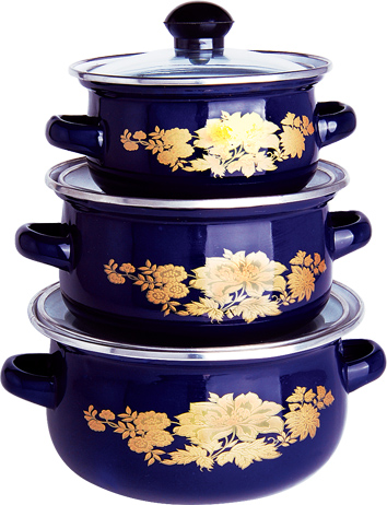 Enamel Casserole/3PCS Kitchenware Set /3PCS Cookware Set