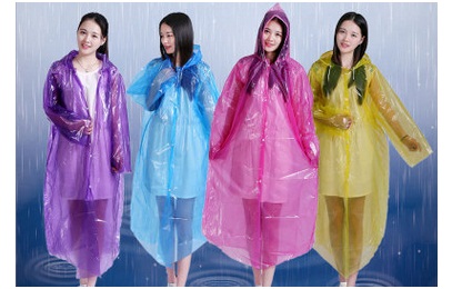 Adult Disposable Raincoat Thickening Snaps Poncho Cycling Tour Portable Poncho