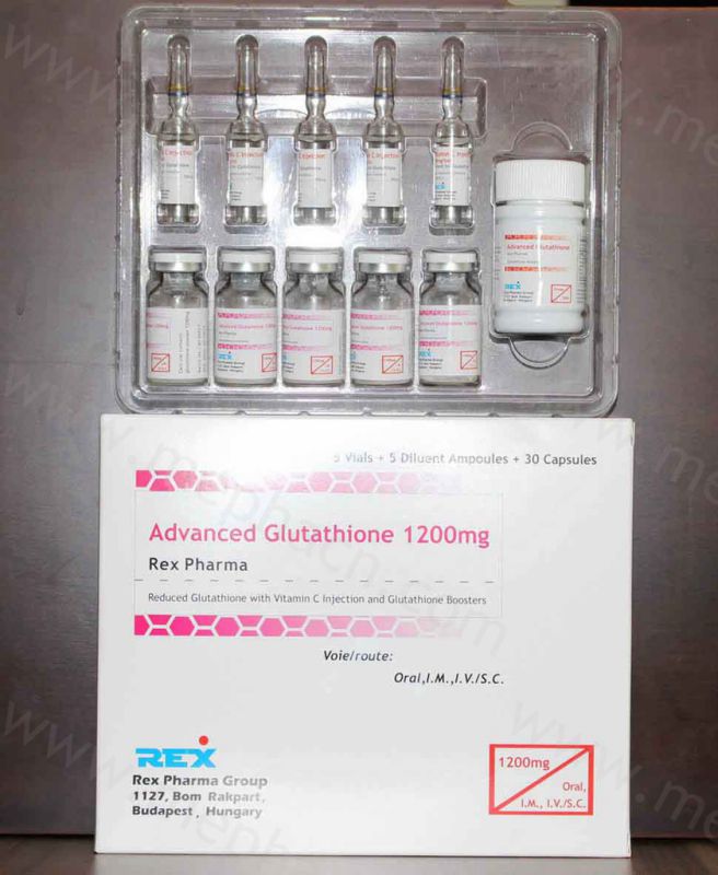 Glutathione Injection 1200mg for Skin Whitening/ Gsh 1200mg