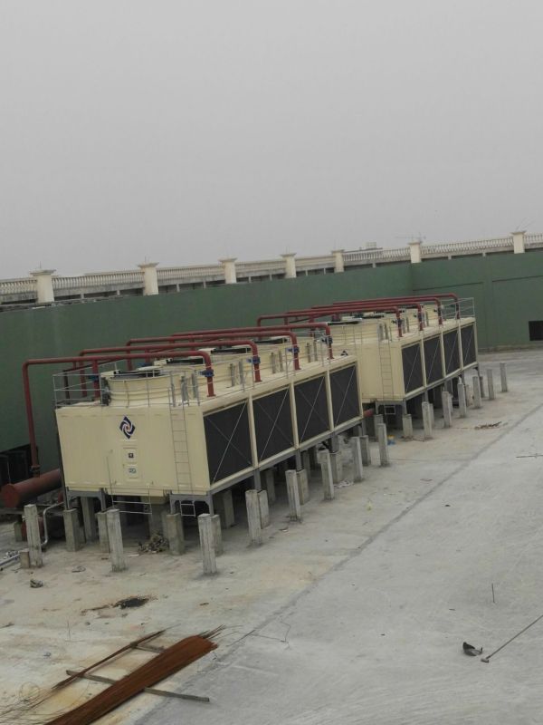 Multi Cells Rectangular FRP Cross Flow CTI Cooling Tower with High Performance