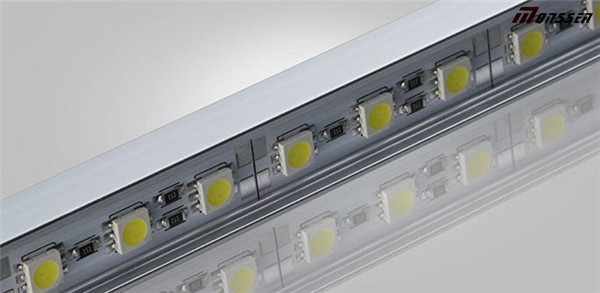 LED Strip Anodised Aluminum Profile with Flood Effect