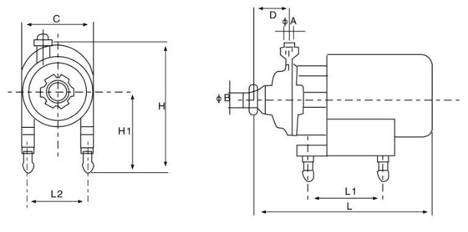 Centrifugal Pump for Milk with SMS Connection Ends