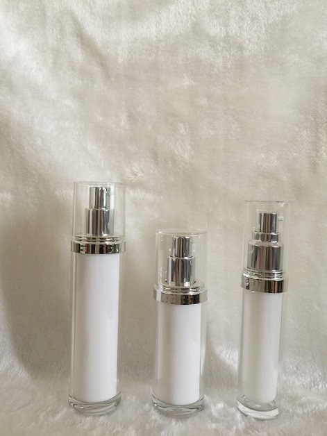 acrylic Round Lotion Bottles for Cosmetic Packaging