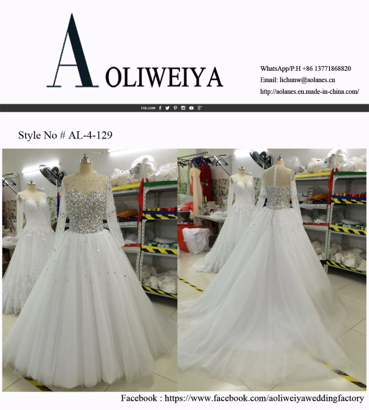 New Shinny Sparkling Bead/Pearl/Rhinestone/Crystal Wedding Dresses