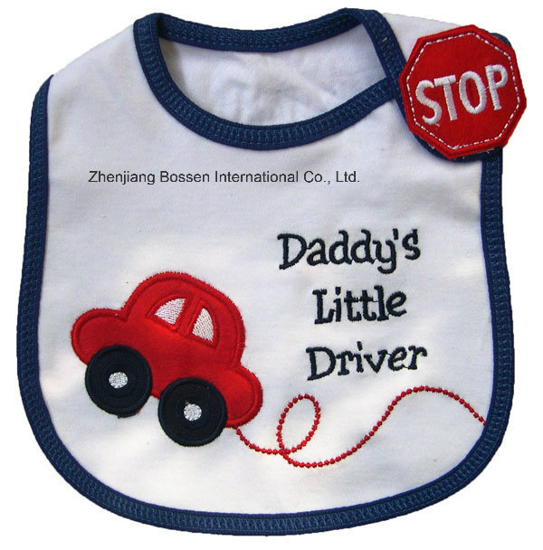 Customized Design Printed Cotton Terry Baby Wear Baby Bib Apron