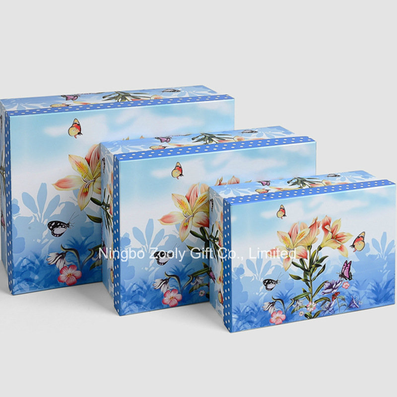 Customized Printing Paper Storage Gift Box / Nesting Paper Packing Boxes