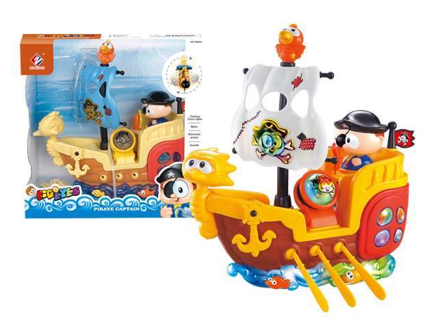 Electric Pirate Toy Boat Battery Operated Toy (H6683057)