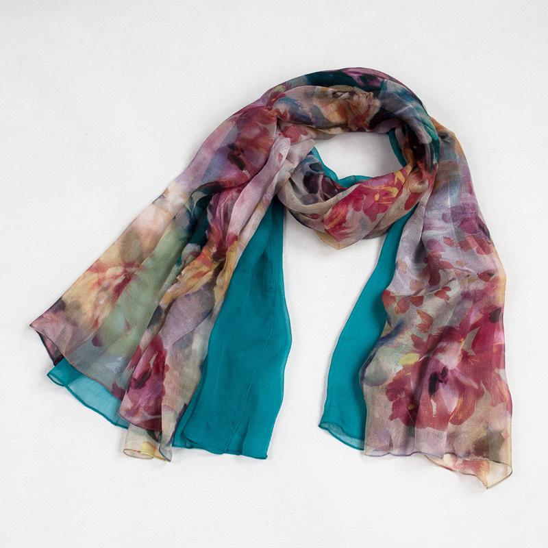 Elegant and Fashionable Women's Scarf Shawl Autumn Blue