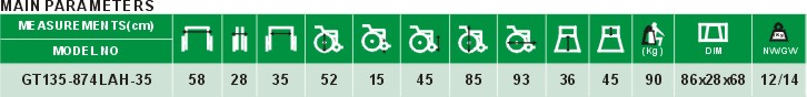 High Quality Aluminum Type Wheelchair