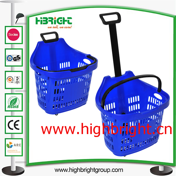 100% New PP Plastic Hand Shopping Basket