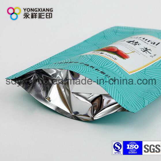 Stand up Aluminum Foil Doypack Bag with Zipper for Dried Flower/Fruit Tea