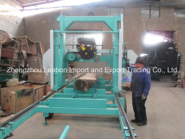 Large Wood Cutting Diesel Engine Horizontal Bandsaw Sawmill Equipment