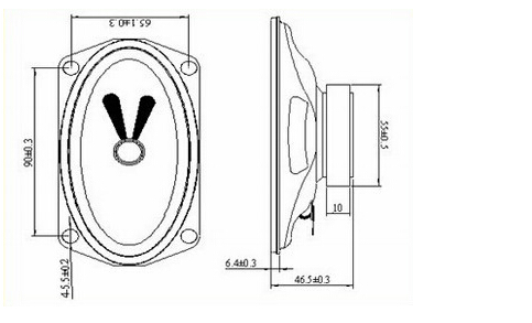 Fbs12865 8ohm 10W High Quanlity Monitor TV Speaker (FBELE)