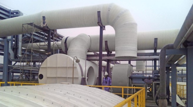 Fiberglass Deodorization Duct or Waste Water Treatment Duct
