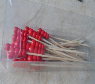 Red String Bead of The Fruit Bamboo Skewers