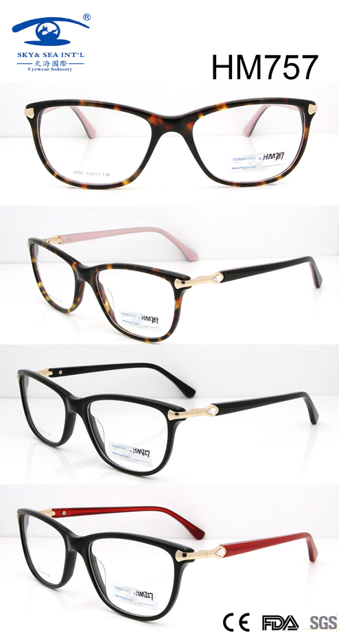 New Arrival Acetate Optical Glasses (HM757)