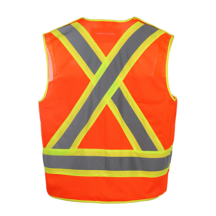 High Quality Reflective Safety Vests with 100% Polyester Mesh Fabric