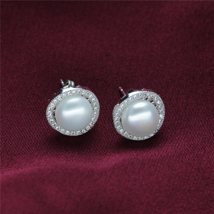 Natural Earring Ring Fresh Water Pearl Jewelry Set