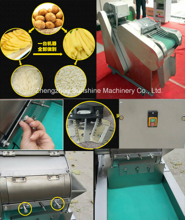 Top Sale Good 660kg Stainless Steel with Vegetable Cutter Machine