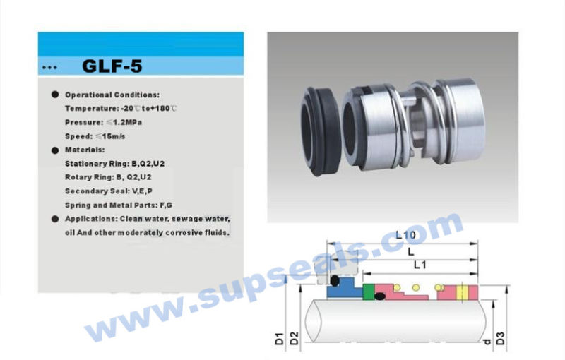 High Quality of Mechanical Seals for Glf-5 Pumps