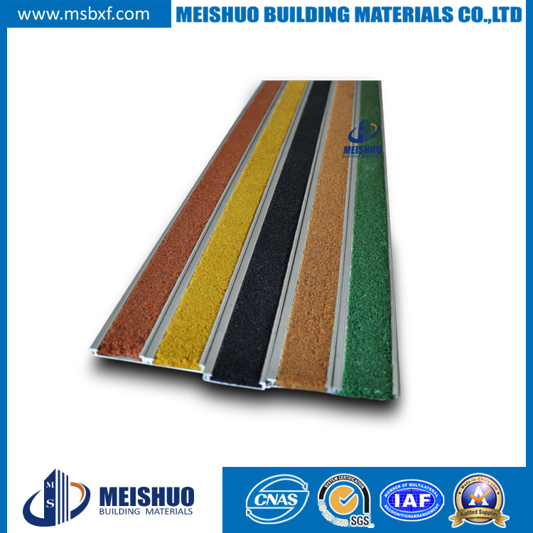 Carborundum Inserted Aluminum Stair Nosing