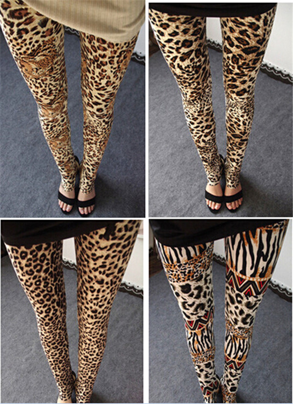 High Quality Stretchy Women's Leopard Print Leggings (78032)