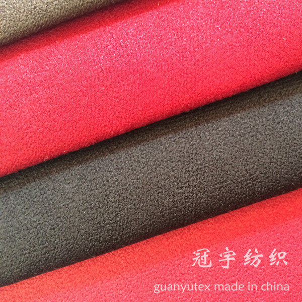 100% Polyester Faux Suede Leather Fabric for Sofa