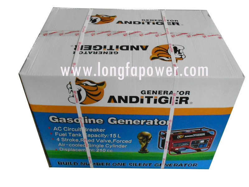 7HP 3kw Portable Home Use Gasoline Generator Set