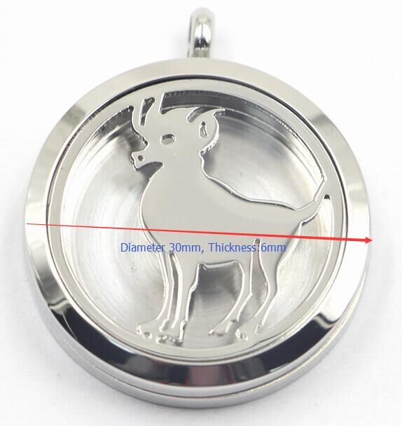 316L Stainless Steel Perfume Diffuser Locket Pendant