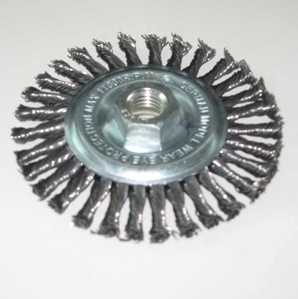 4inch Steel Wire Knotted Wheel Brush with M14X2 (YY-641)