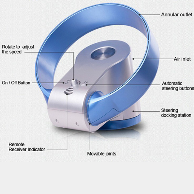 Electrical Cool Bladeless Energy-Saving Household Fan