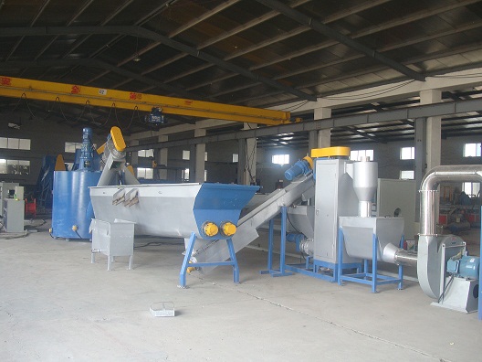 Pet Plastic Bottle Flakes Crushing Washing Drying Recycling Line Machine