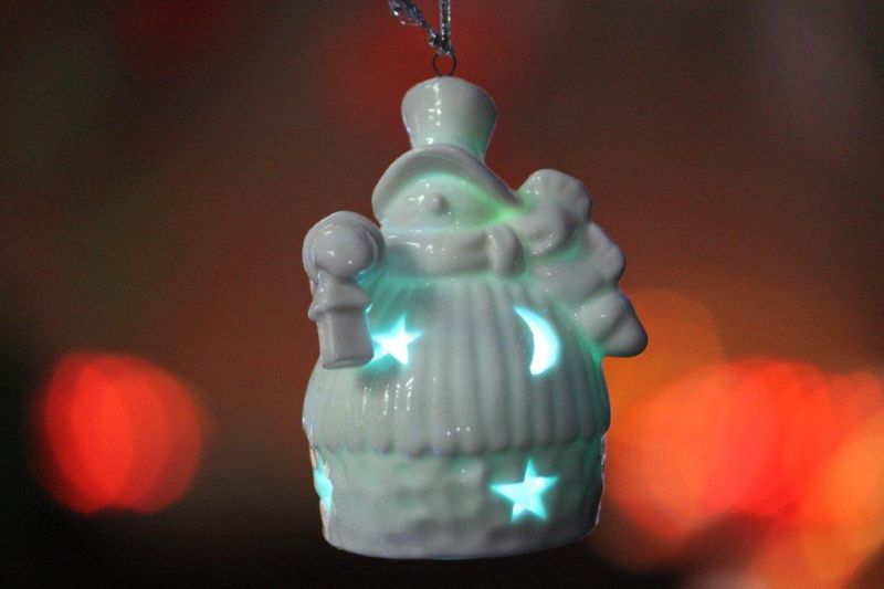 Christmas Snowman Shape LED Solar Lights for Christmas Tree Decor