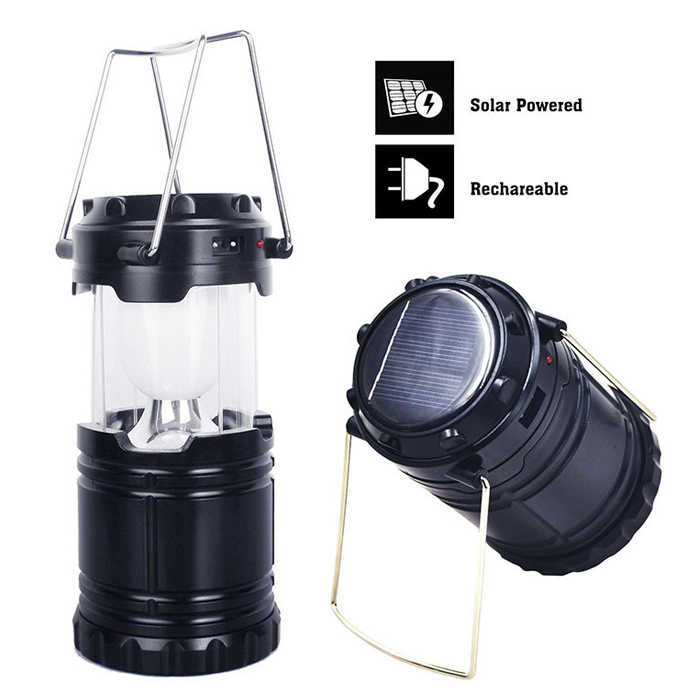 Outdoor Lighting Portable Extension Type Solar Energy Rechargeable Camping Lantern Bivouac Hiking Camping Light LED Lamp