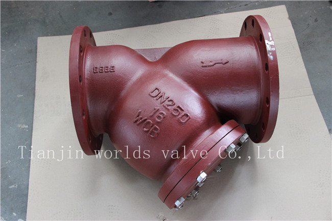 Wcb Y Type Strainer with Ss304 Screen