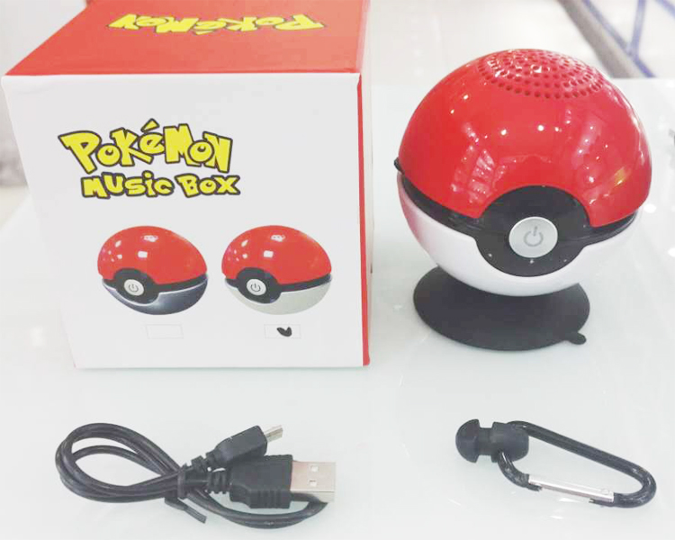 Hot Selling Pokeball Pokemon Go USB Play Wireless Bluetooth Speaker