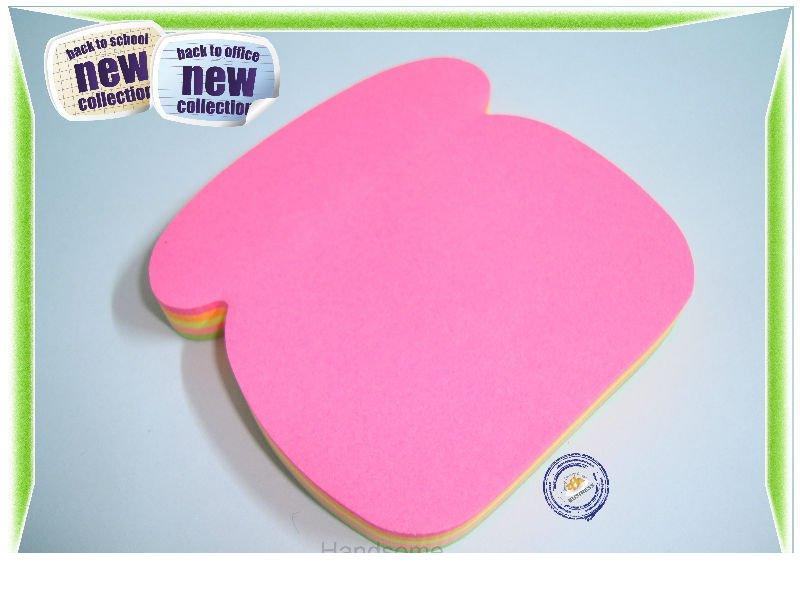 Shaped 3X3inch (memo pad) Sticky Note Neon