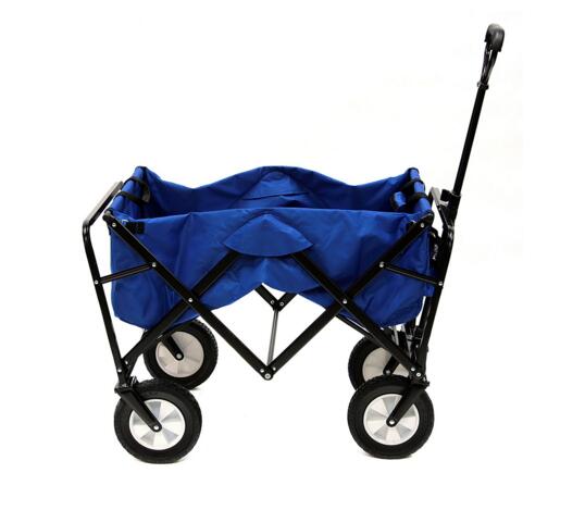 Blue Color Kids Folding Trolley Wagon