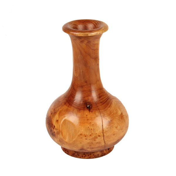 Exquisite Wooden Carving Special Design Hot Selling Wood Vase