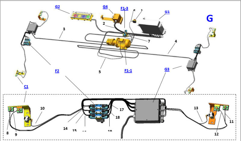 Electrical Hyraulic Telescopic Container Spreader