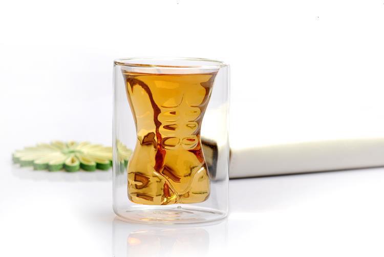 Fashion Mouth-Blown Double Wall Wine Glass Cup