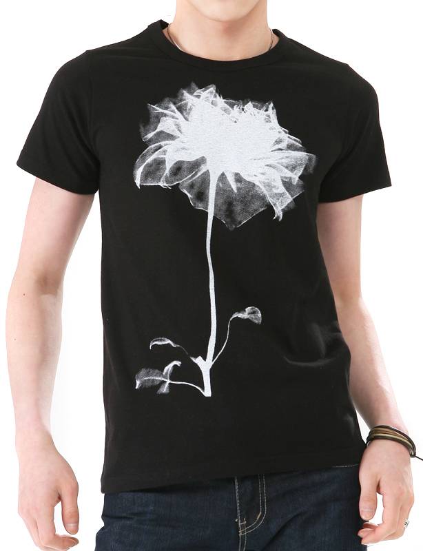 White Fashion Printing Black Custom Cotton Wholesale Summer Men T Shirt