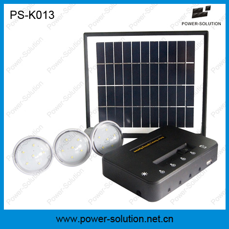 3 Lamps Solar Lighting Kits with Mobile Charger