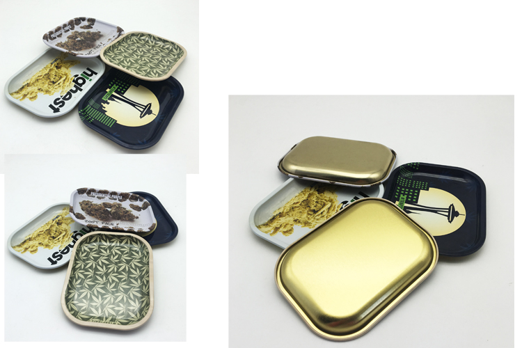 Rolling Tin Tray Custom Printing Metal Tin Container for Rolling Smoke