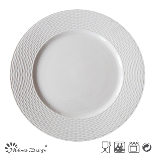Cheap White Porcelain Dinner Plate