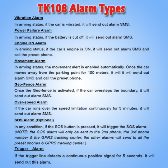 GPS Car Auto Tracking, No Need to Change From SMS to GPRS (TK108-ER)